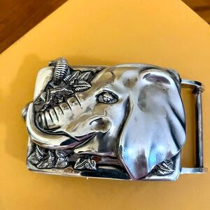 KIESELSTEIN - CORD STERLING SILVER BELT BUCKLE. STAMPED DATED 1997 NUMBER 138